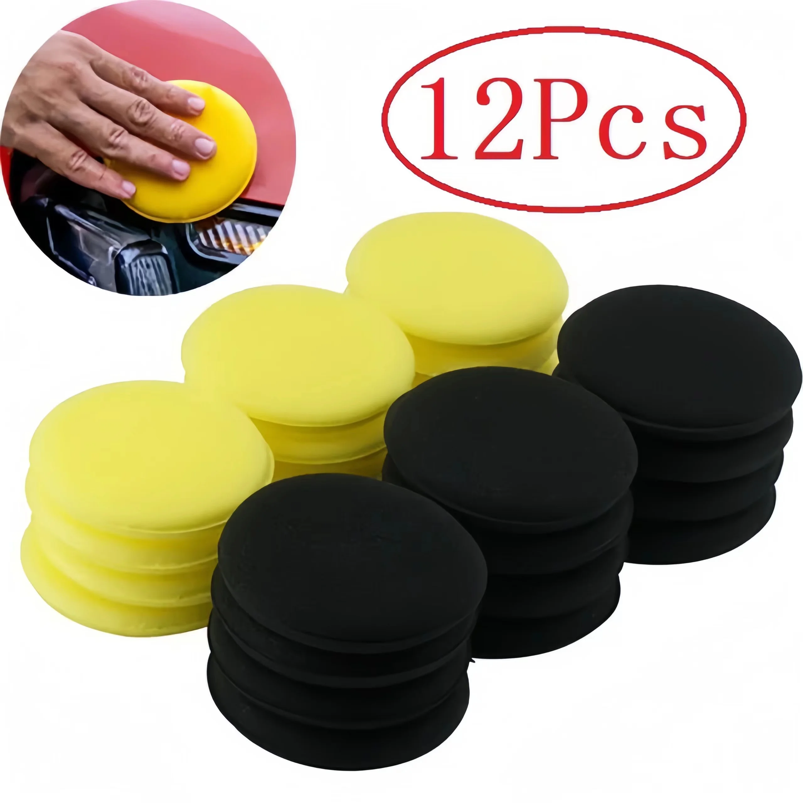 12 Pezzi di Spugne Rotonde in  - Wax Applicator Pad recensione e prezzo